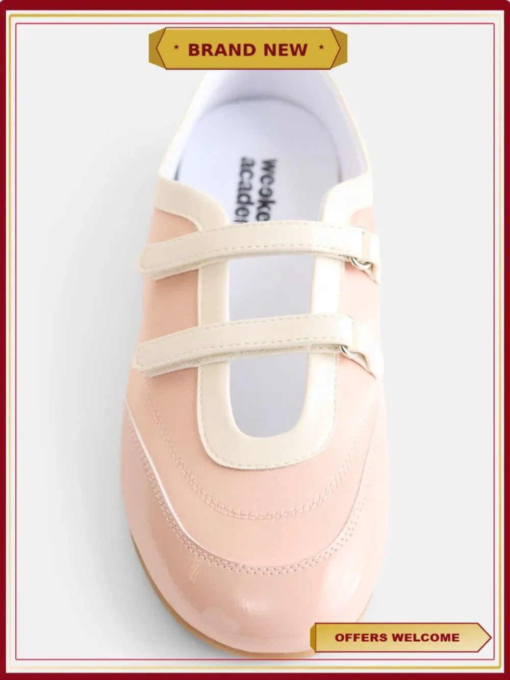Girls Ballet Flats Sneaker Style Memory Foam